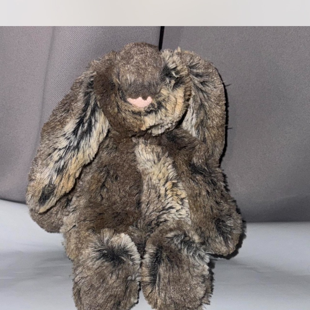 Woodland bunny rare multi colored jellycat
